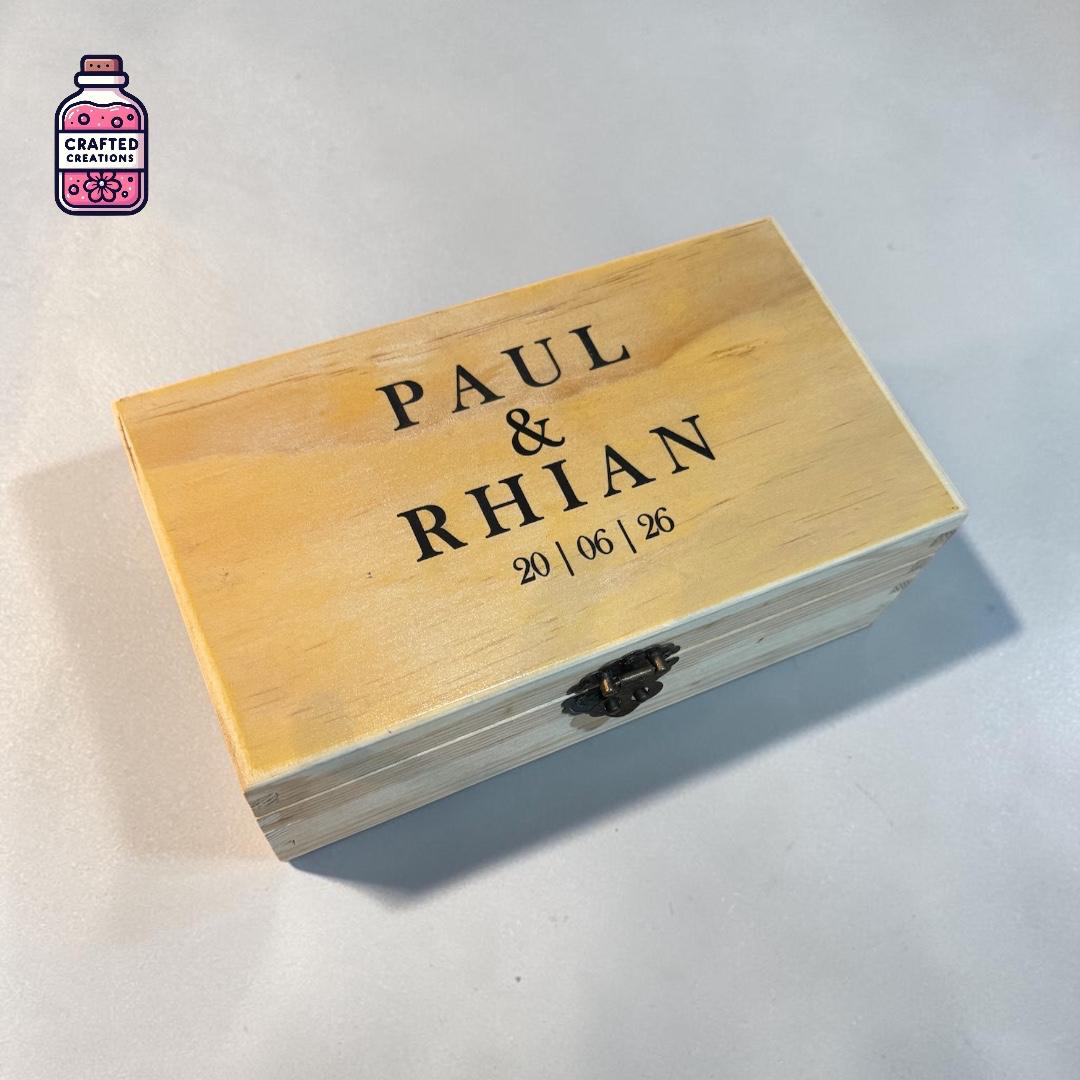 Custom Wooden Keepsake Box