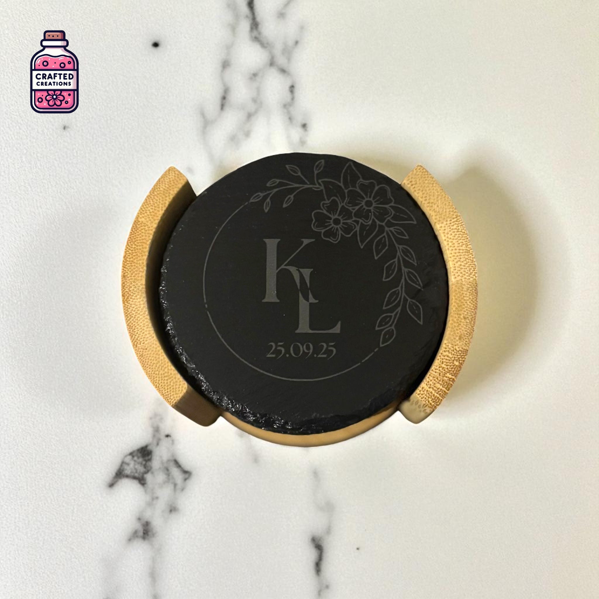 Set of Slate Coasters (Round)