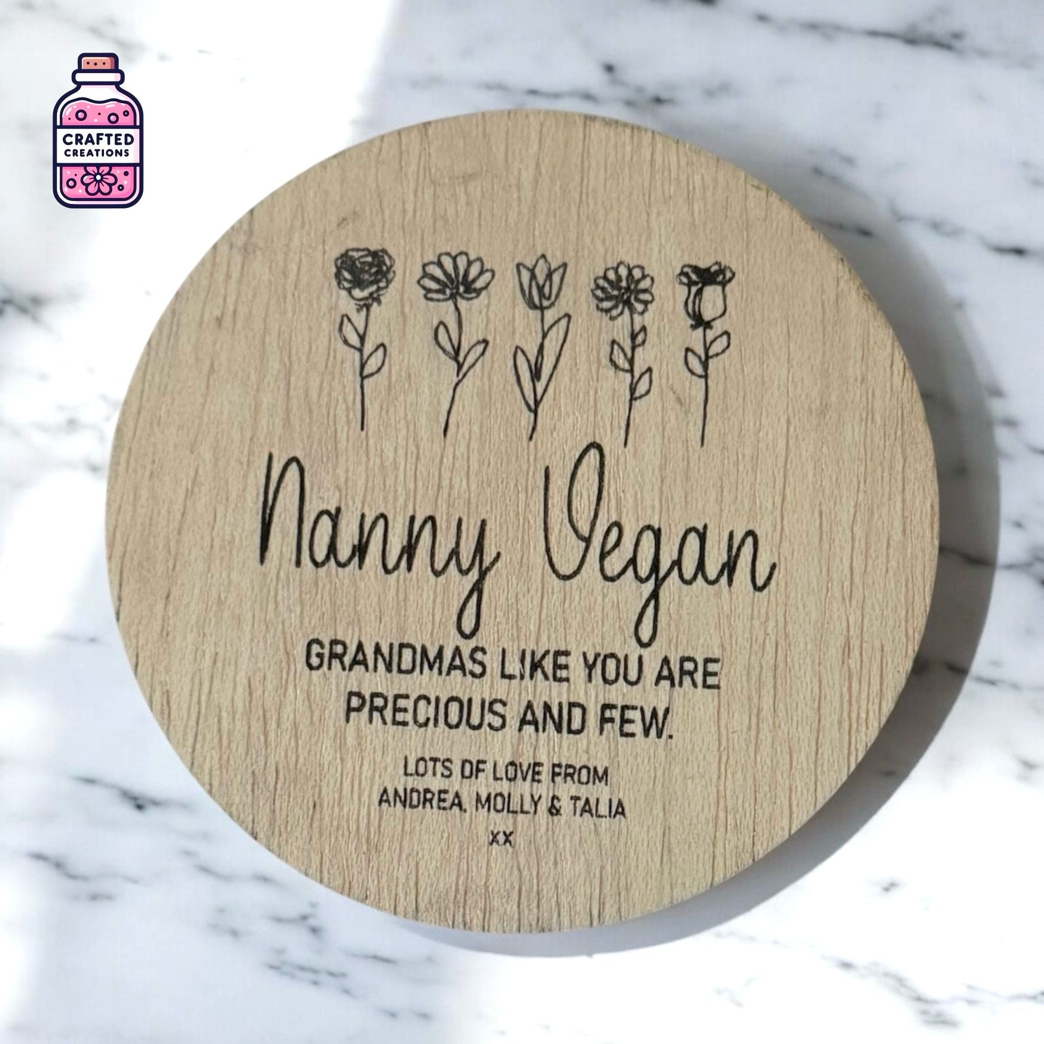 Best Grandma Wooden Disc