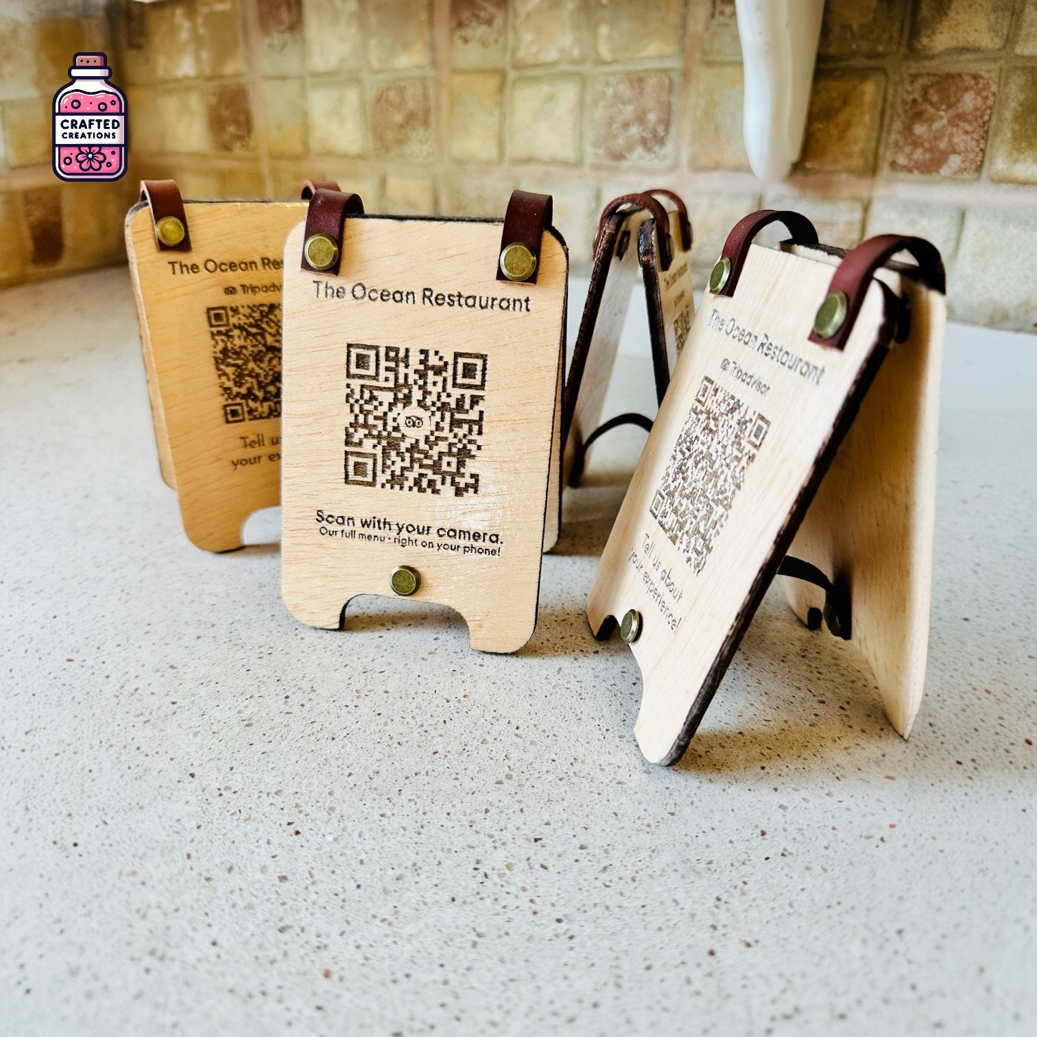 Menu/Review A-Frame Stands