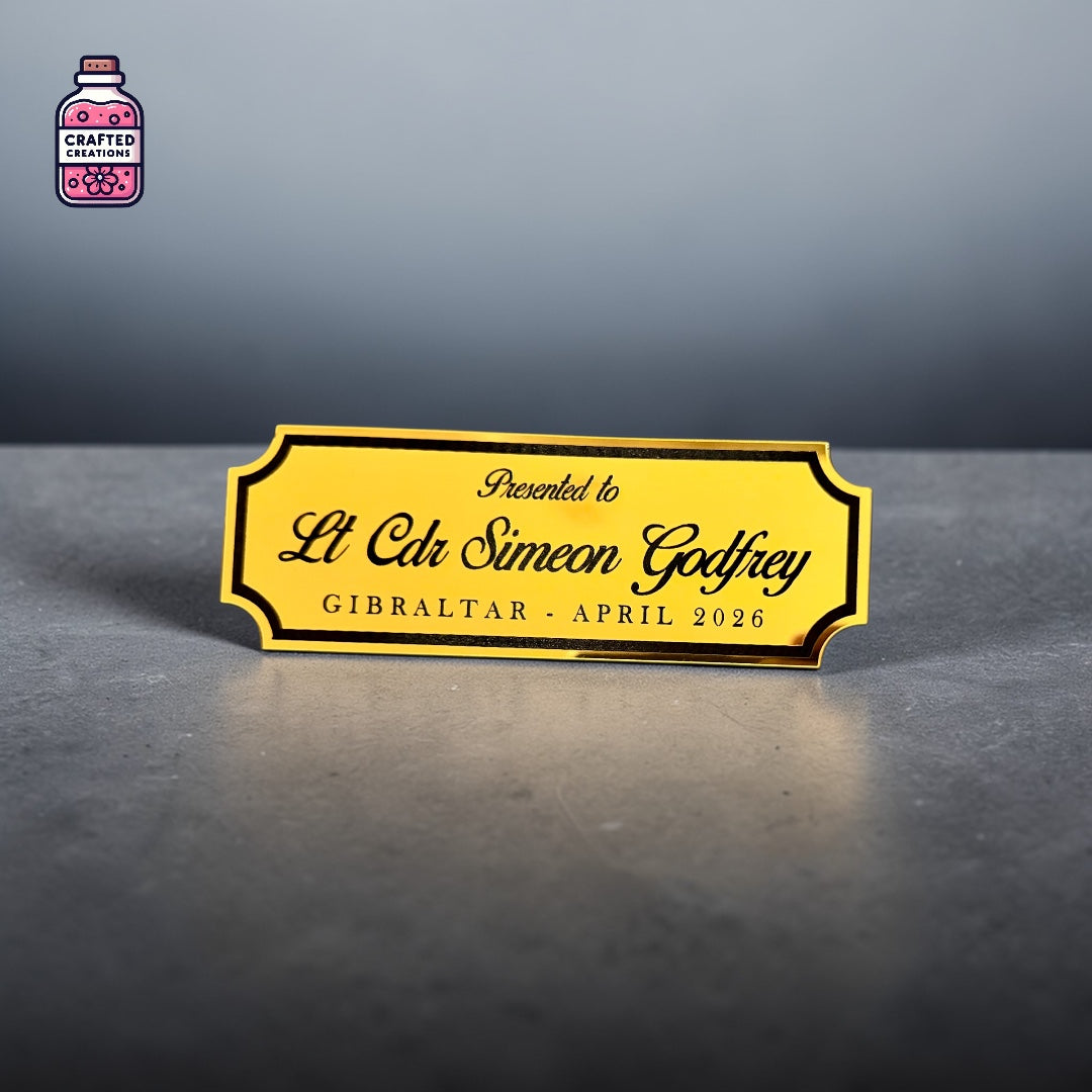 Custom Name Plaque