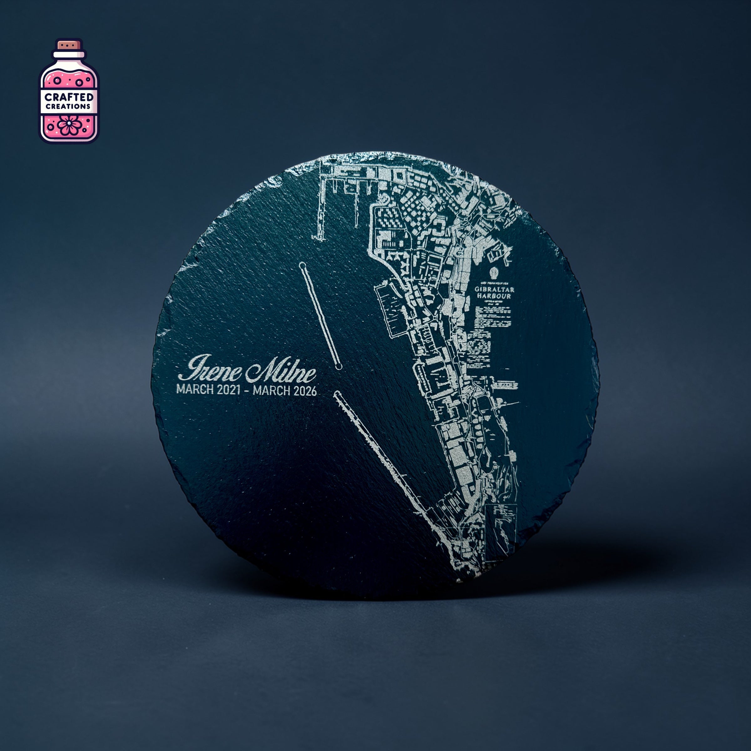 Custom Gibraltar Topographic Slate