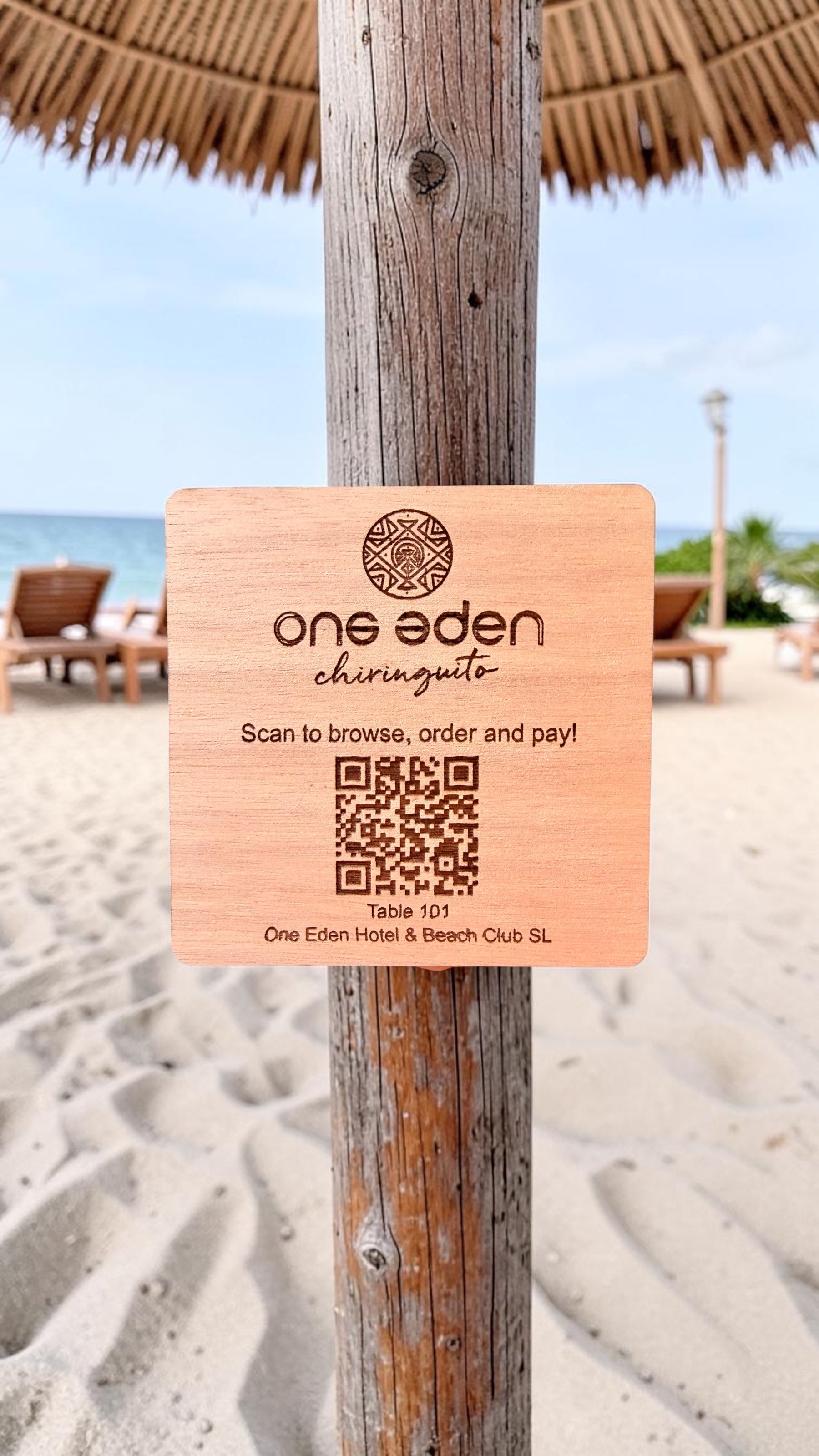 Beach Umbrella Signage