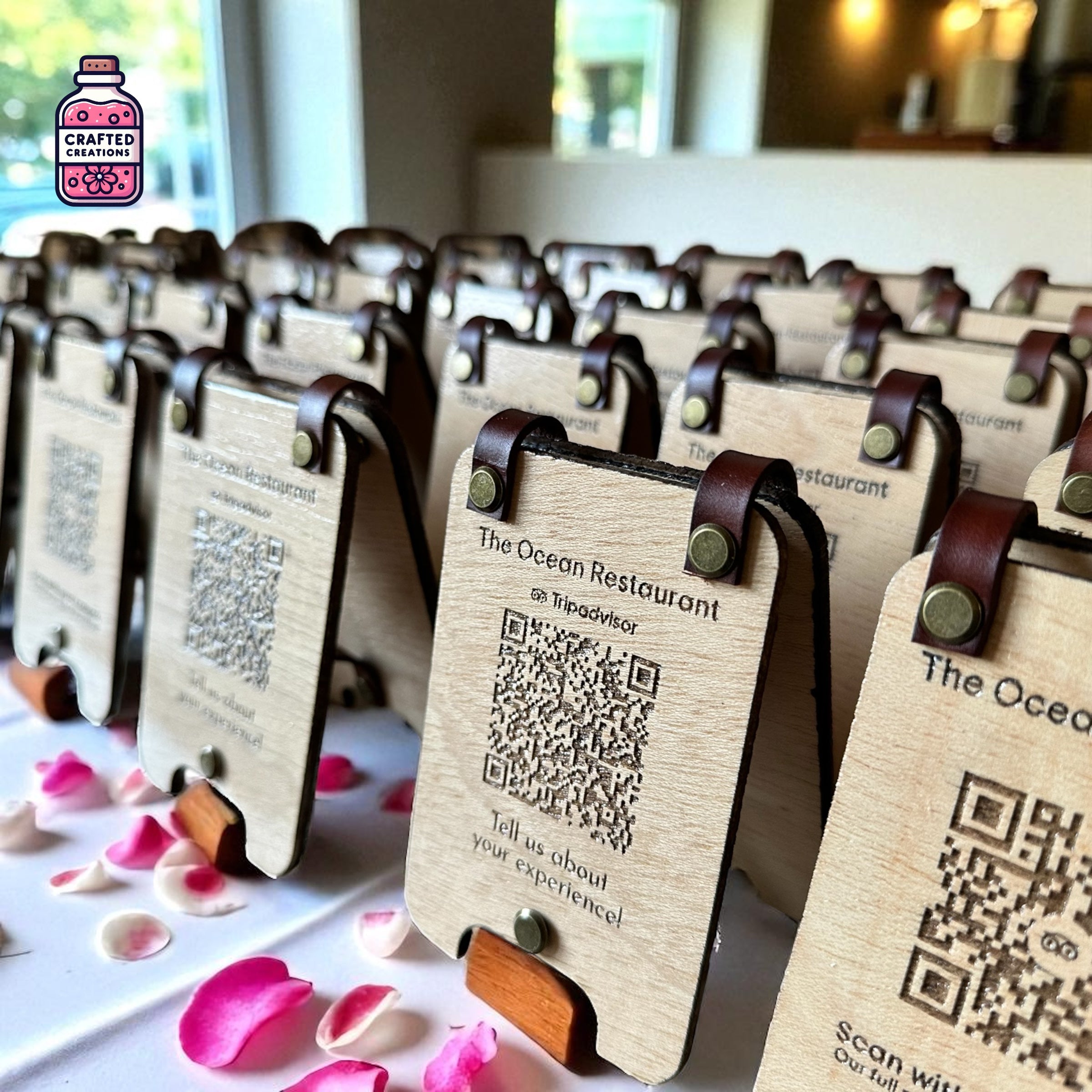 Menu/Review A-Frame Stands