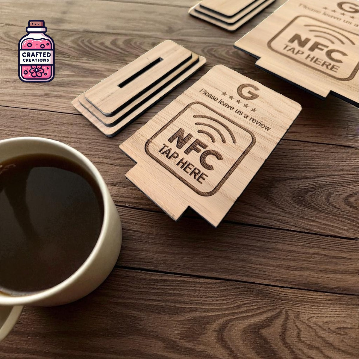 NFC & QR Code Reviews Plaque